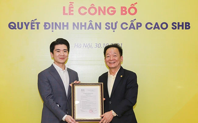 Con trai Chủ tịch SHB làm Phó Tổng giám đốc 1 SHB