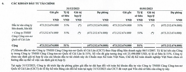 Vốn chủ âm 9 năm liên tiếp, ngày rời diện hạn chế còn xa với một công ty con của Vinalines 1 CPI dau tu tai chinh