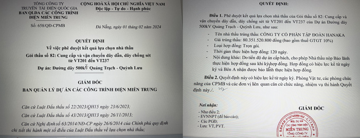 Một ngày trúng 3 gói thầu: Nhận diện Tập đoàn Hanaka, đối tác lớn của ngành điện 2 VNF HANAKA
