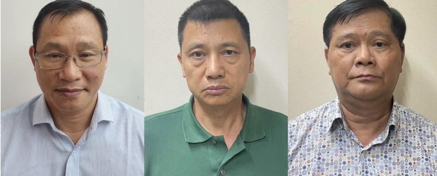 Dàn lãnh đạo Cao su miền Nam (CSM) bị khởi tố bắt tạm giam 1 Ba bị can bị khởi tố trong vụ án xảy ra tại Công ty CP Công nghiệp cao su miền Nam - Nguồn: Bộ Công An