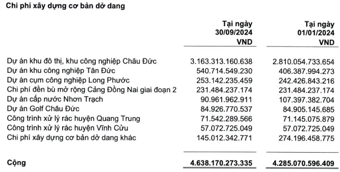Theo BCTC của Sonadezi