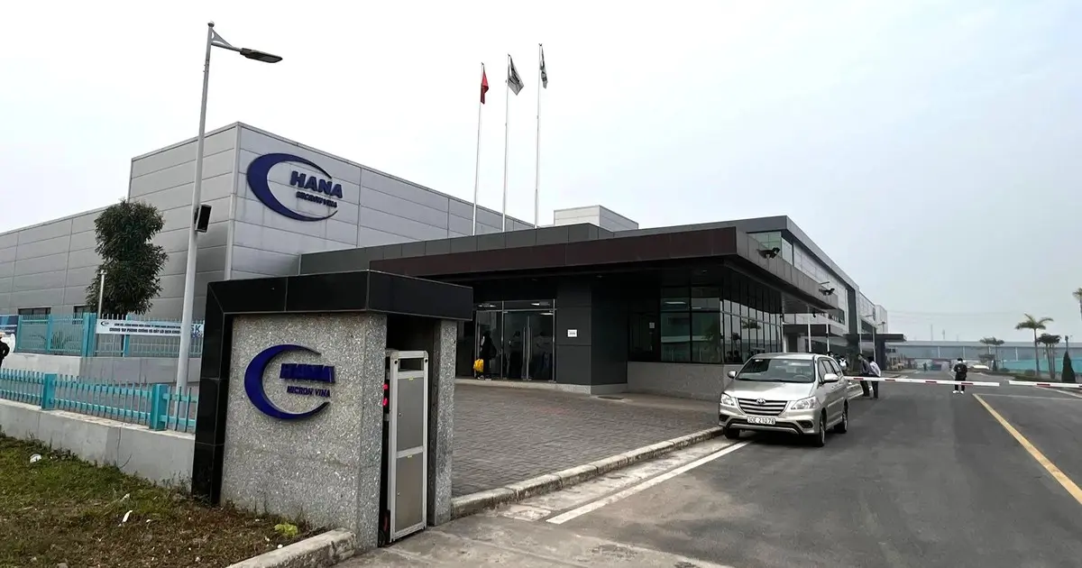 Thiếu đơn hàng từ Samsung, Hana Micron xin giảm công suất nhà máy tại Bắc Giang 2 Hana Micron xin giảm công suất nhà máy tại Bắc Giang do thiếu đơn hàng từ Samsung