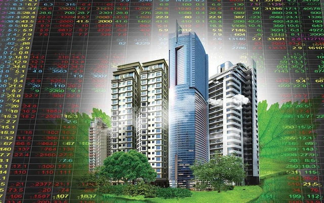 Mức điều chỉnh cổ phiếu bất động sản đầu ngành