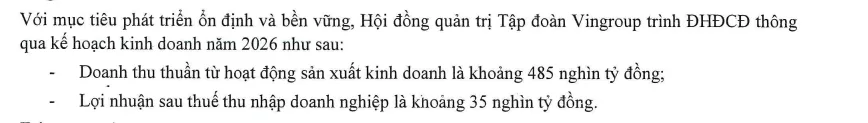 Vingroup (VIC) điều chỉnh mạnh mục tiêu kinh doanh năm 2026 1 Anh chup man hinh 2026 04 21 160428